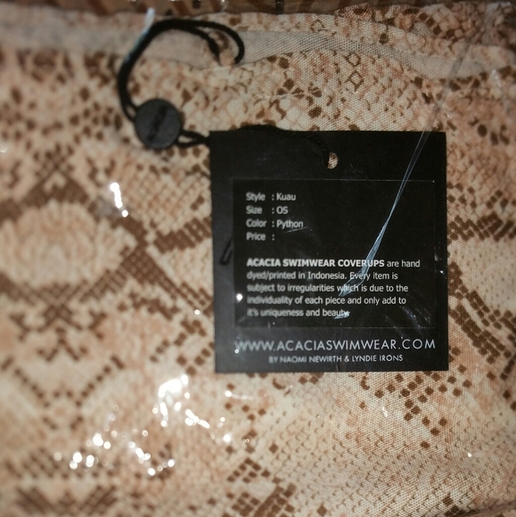 New acacia swimwear kuau pareo python sarong OS - Picture 5 of 5